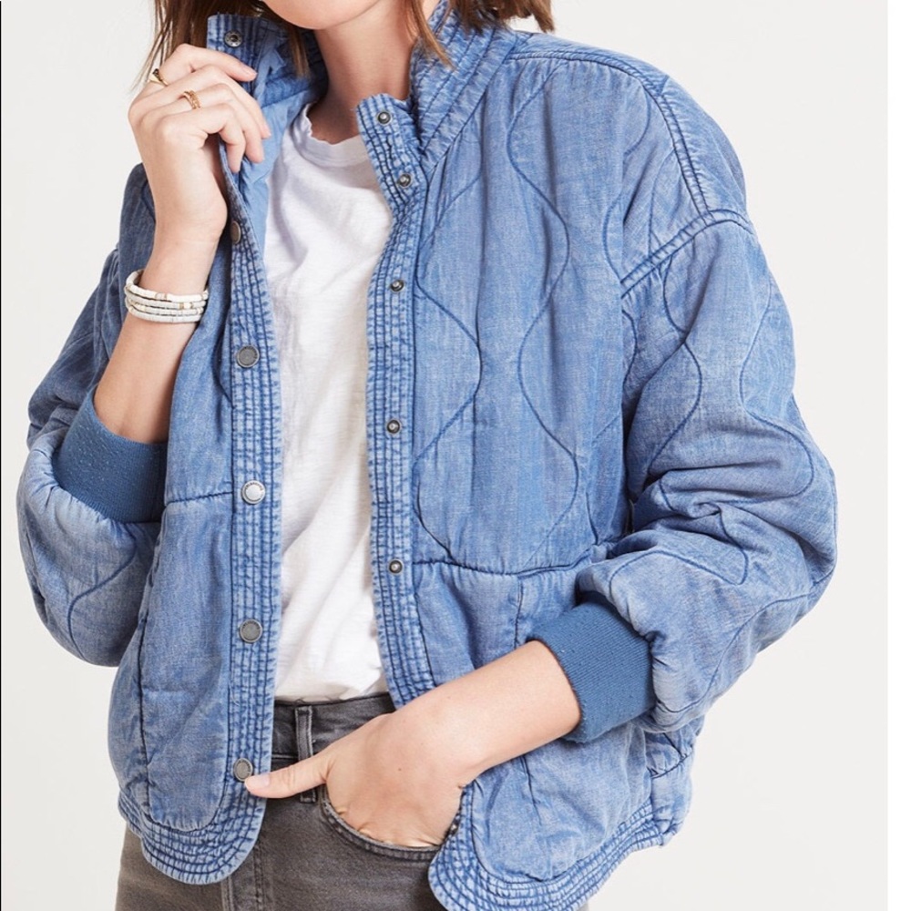 BLANK NYC Oceans Eye Quilted Jacket
